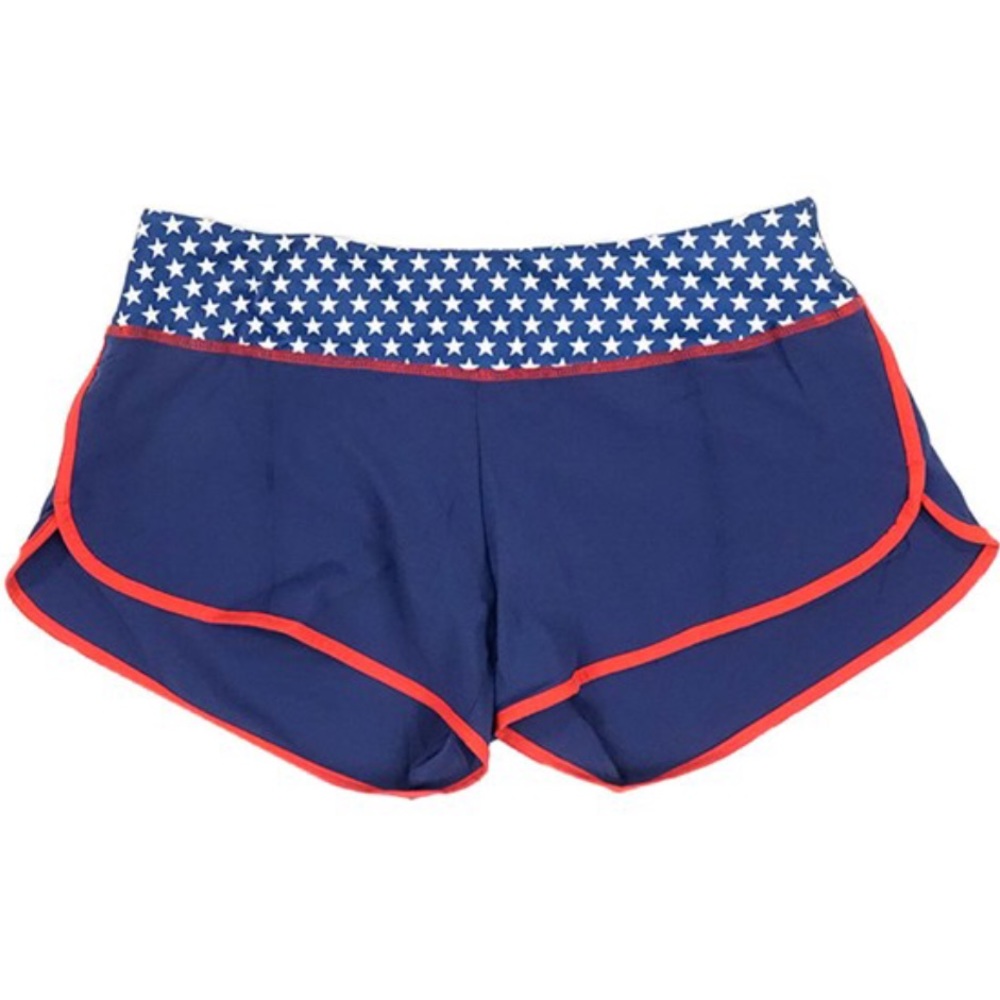 Red, white & blue scuba shorts - Picture 3 of 5